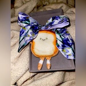 Mr. Toasty Coin Purse with Purple Floral Twilly. New!